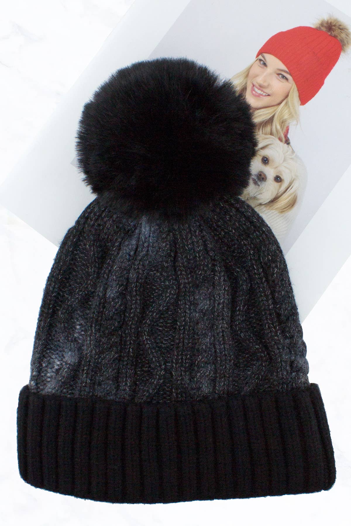 Suzie Q USA - Vente Bonnet – femme - Bonnet New Fashion Tie Dye POM0