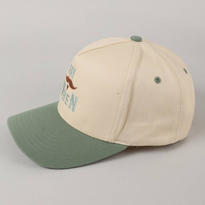 Fashion City - Wholesale Trucker Hat - Unisex - Say When Mustache Tombstone Two-Tone Trucker Hat25