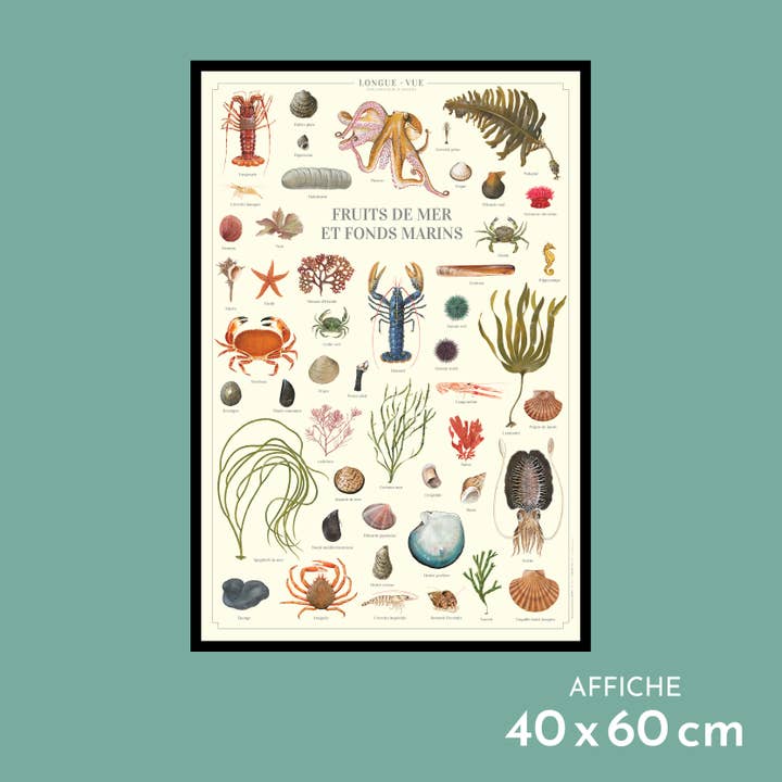 Skaldjur och havsbotten - Poster för wholesale av Longue-vue