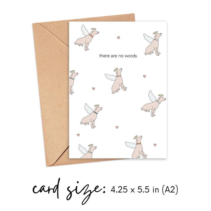Simply Happy Paper - Wholesale Sympathy Card - There are No Words Dog Sympathy Card2