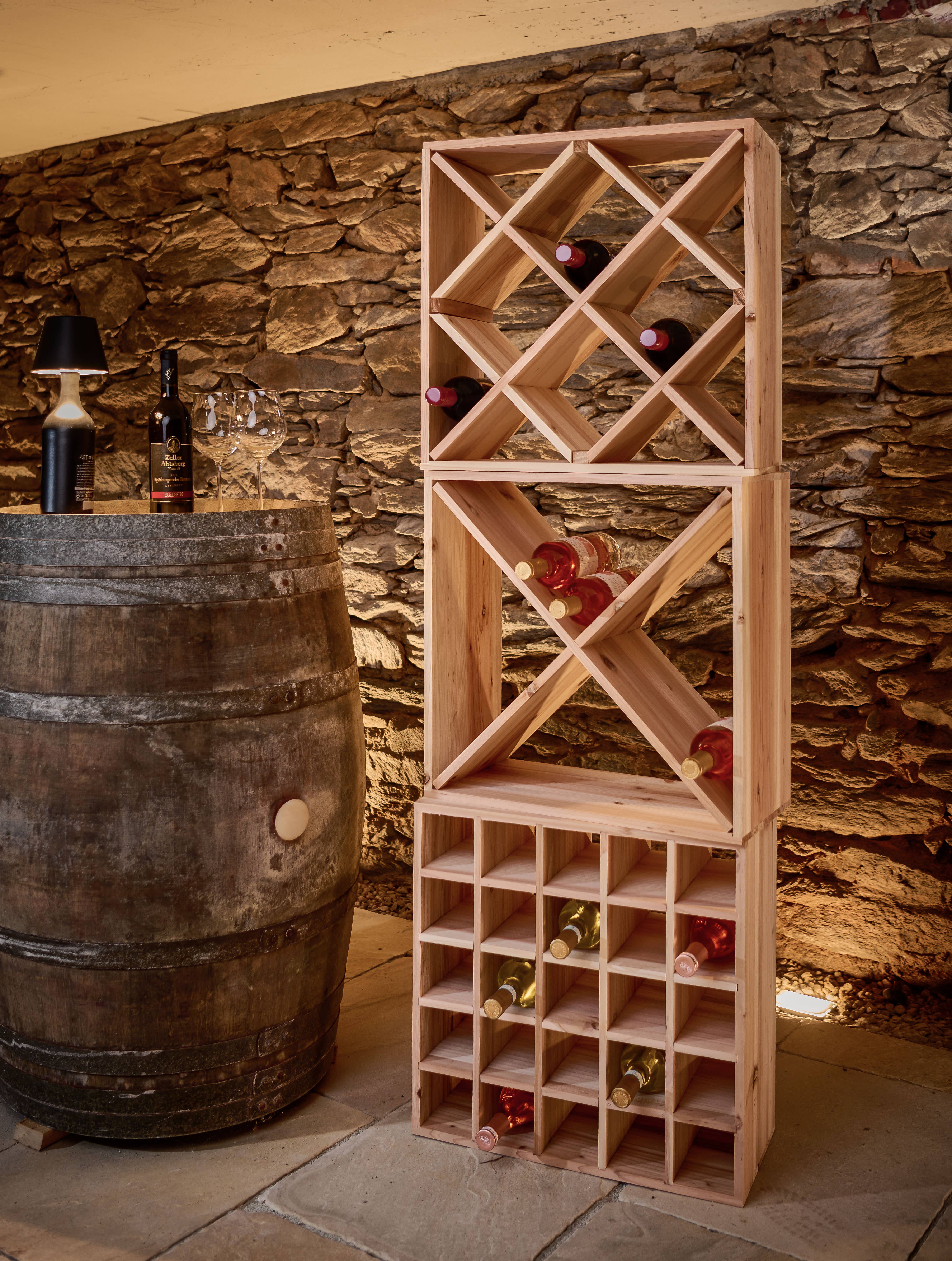 Zeller Present - Wholesale Wine Rack - Wine rack, softwood1