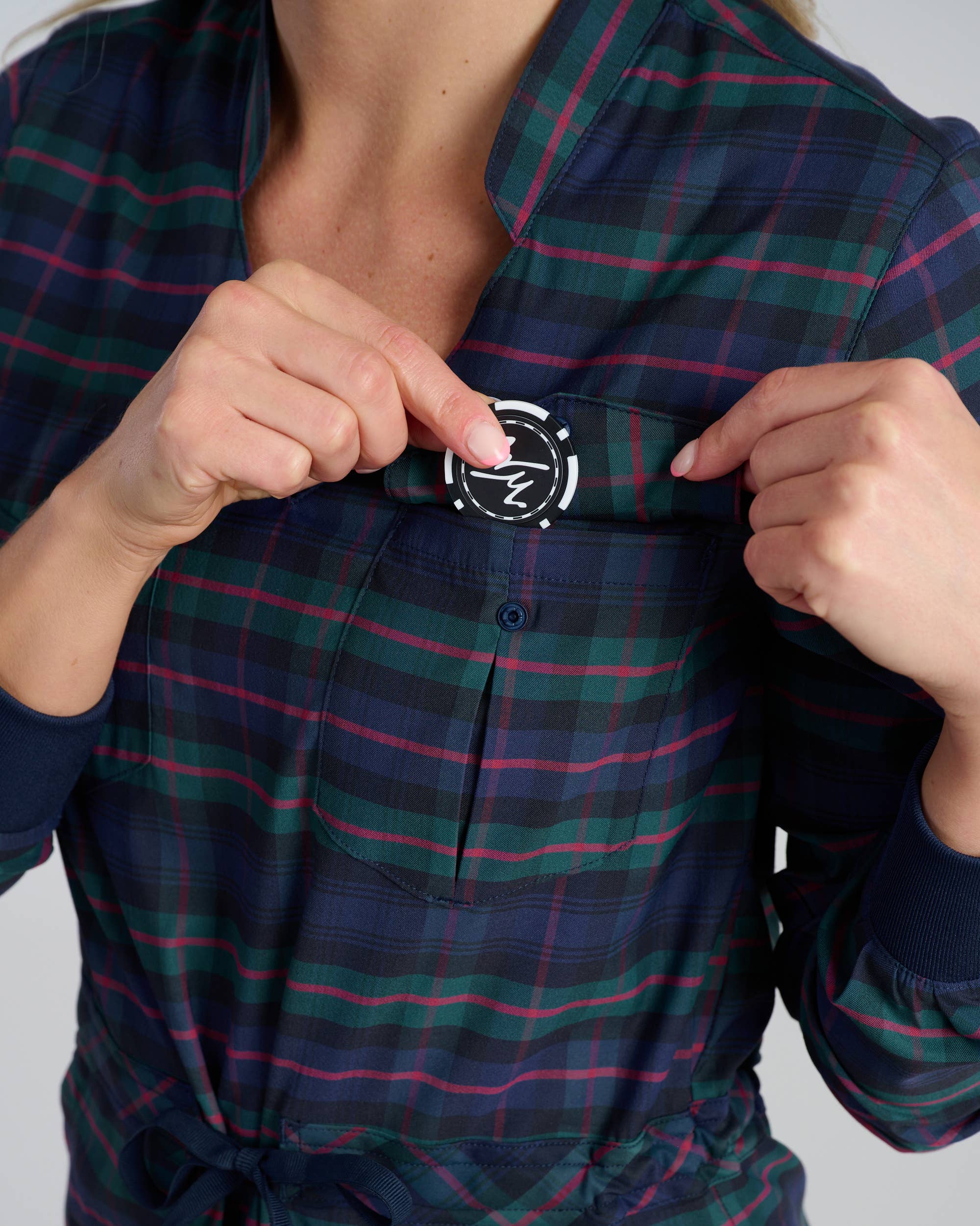 Dark Tartan Driver Dress for wholesale on Faire7