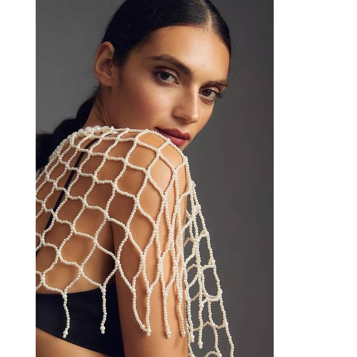 SAACHI - Wholesale Capelet - Women's - Pearl Beaded Capelet
