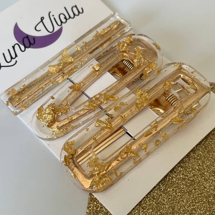 grampos de cabelo de resina por atacado de Luna Viola