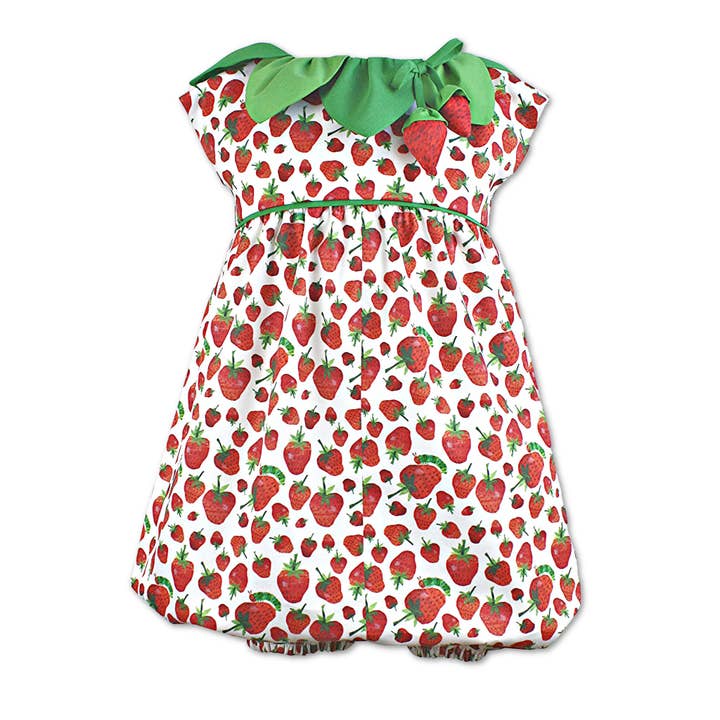 Little Goodall - Wholesale Jumpsuit - Baby - Very Hungry Caterpillarâ„¢ Strawberry Leaf Romper