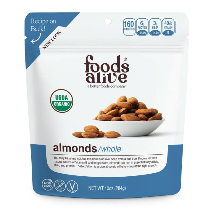 Almonds (whole) - Organic for wholesale by Foods Alive