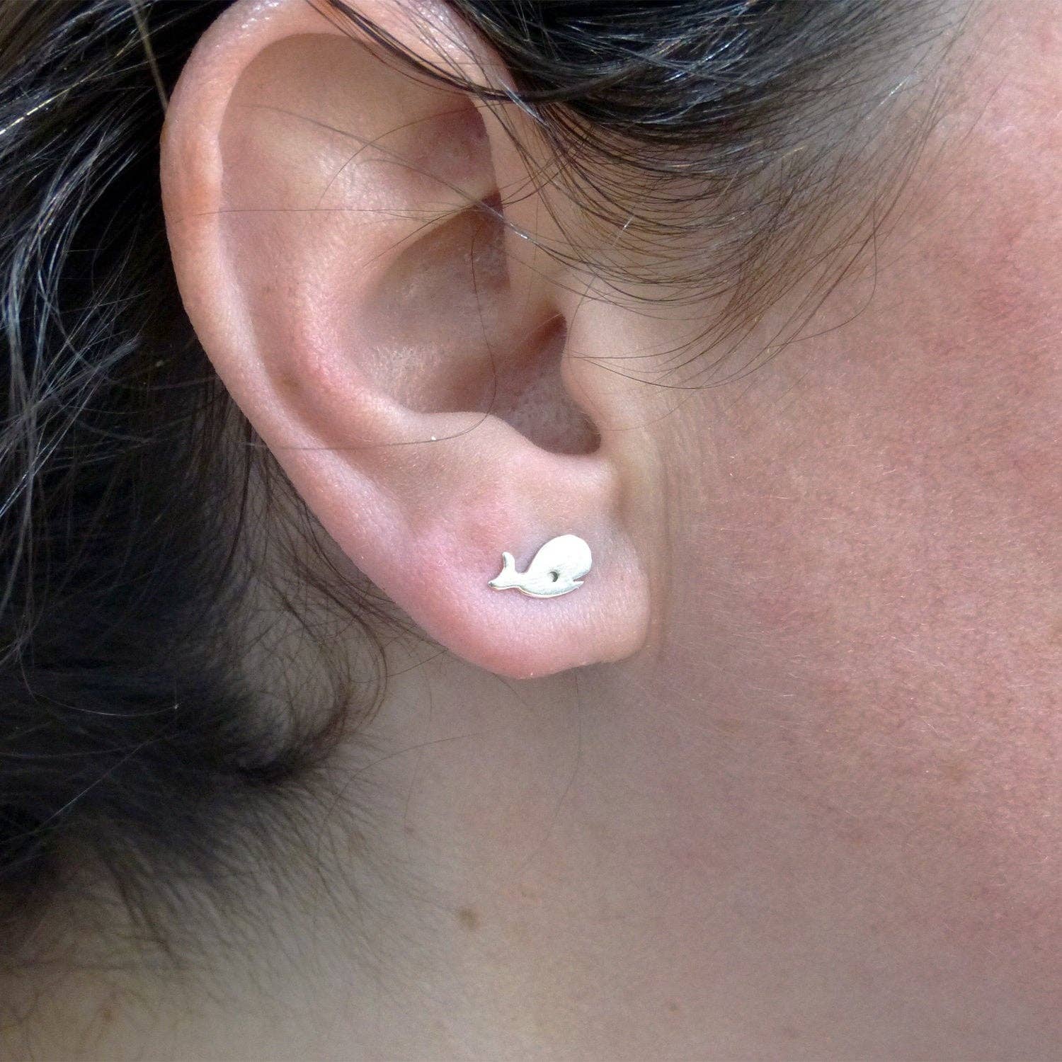 Plataica - Wholesale Stud/Post Earrings - 925 silver whale earrings8