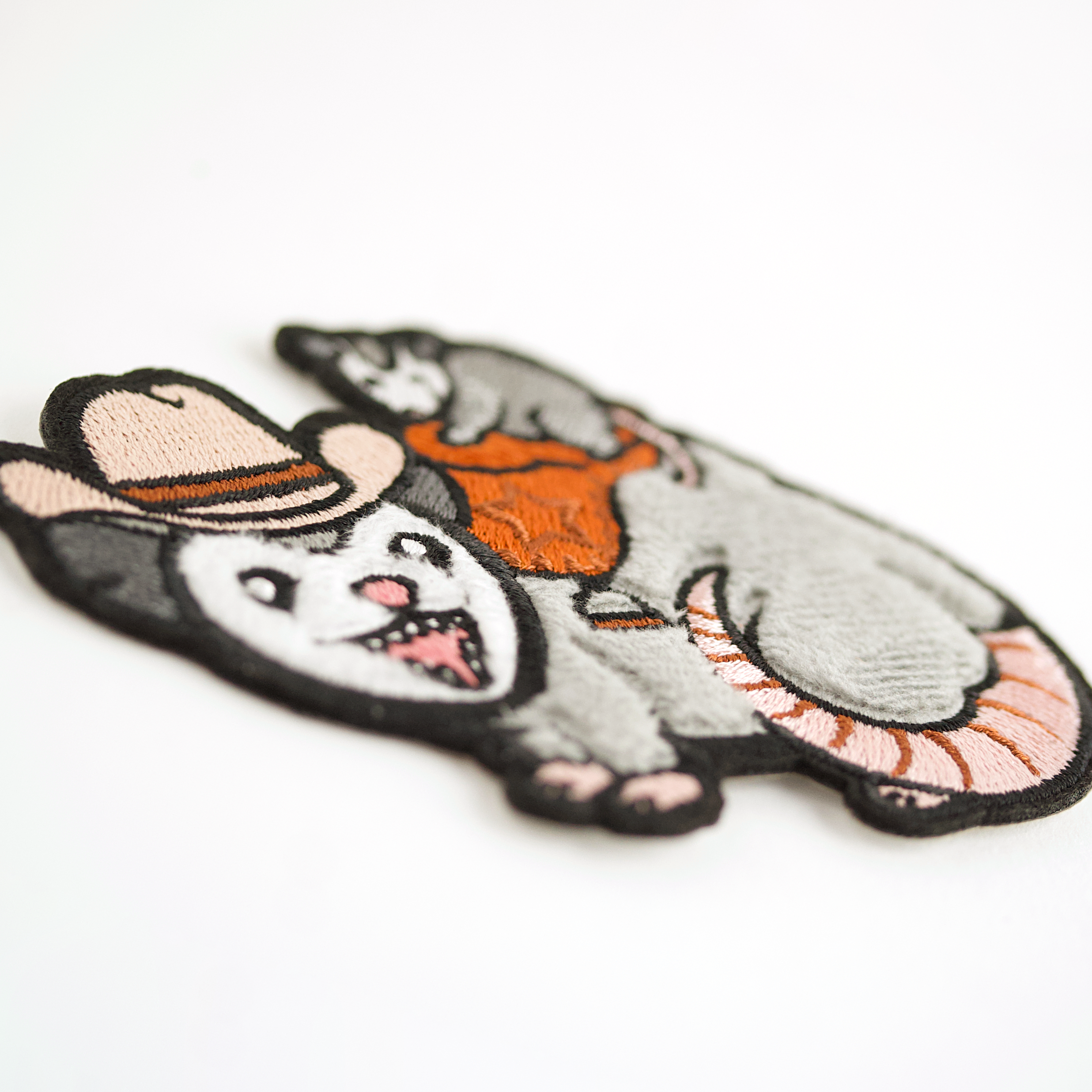 LuxCups Creative - Vente Écusson - Possum Posse Fuzzy Patch4