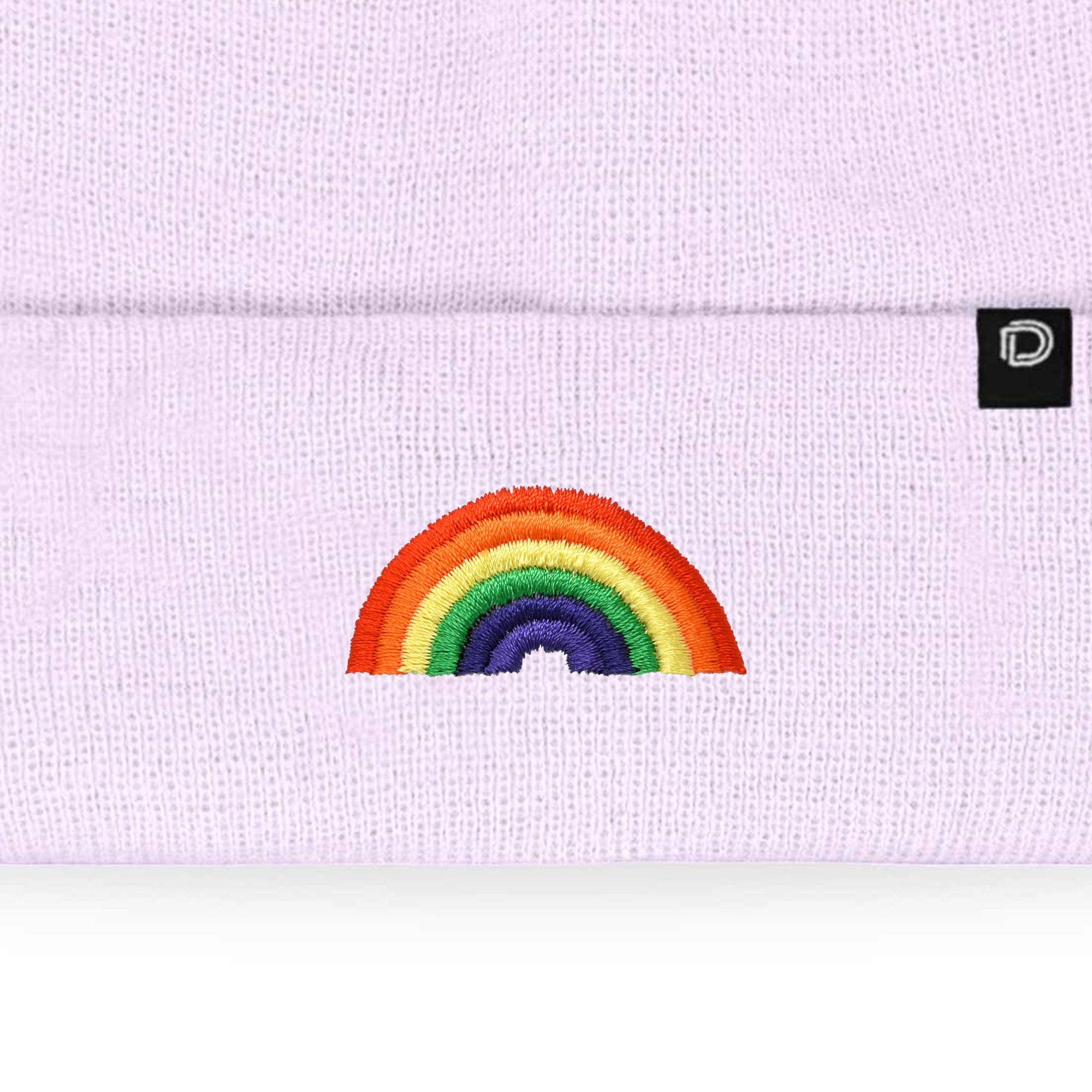 Dalix - Wholesale Beanie - Women's - Dalix Embroidered Rainbow Beanie Cap Cuffed Knit Hat Women21