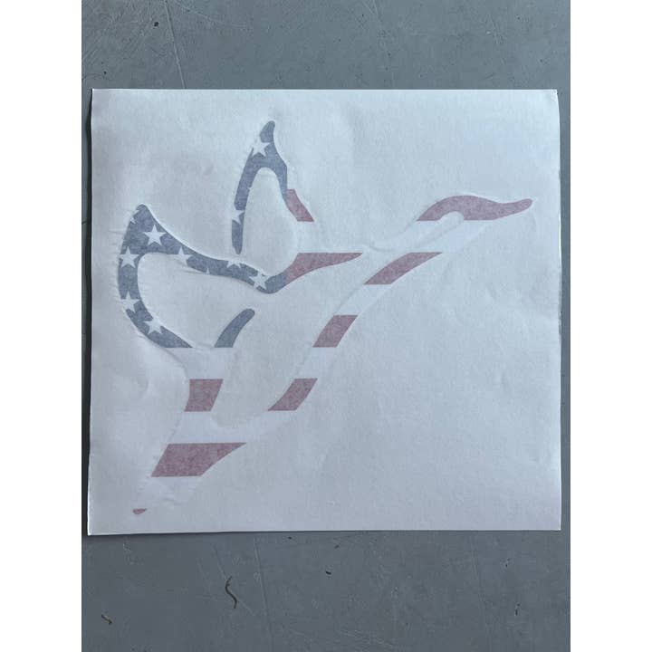 9” American Flag Icon Decal for wholesale by Combat Waterfowl