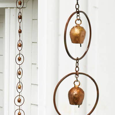 Ancient Graffiti - Wholesale Wind Chime - Flamed Bell Rain Chain0