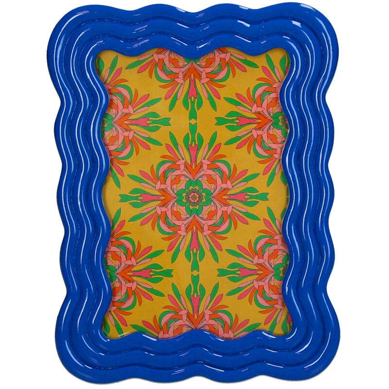 Trendhero.nl/b2b - Wholesale Picture Frame - Curved Photo Frame Polyresin - Blue0