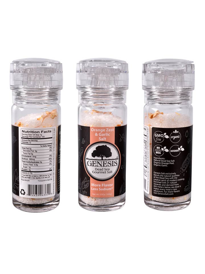 Sel à l'orange et au piment fort pour la vente par GENESIS SALT