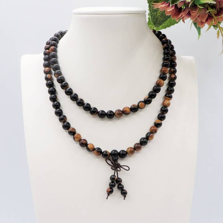 Atisha Spiritual Shop - Vendita all'ingrosso Bracciale con perline - KADAM ~ JAPAMALA 108 grani in legno di sandalo naturale - Bracciale / Collana - sandalwood
