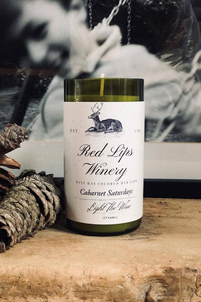 Light The Wine – Großhandel Kerze im Glas / gefüllte Kerze – ROTE LIPPEN HOCHGEFAHREN WEINFLASCHE KERZE ICH BIO-SOJA-KERZE0