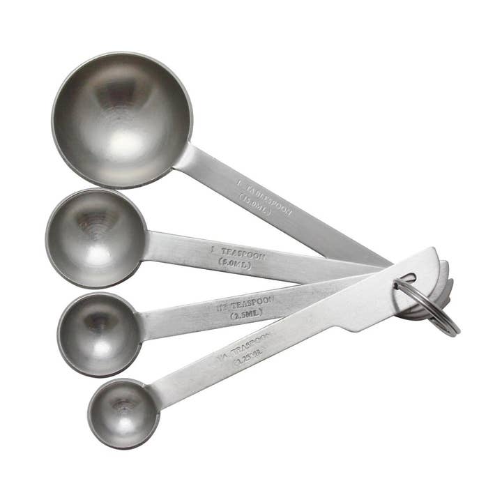 Conjunto de Colheres de Medida 1/4, 1/2, 1 Colher de Chá, 1 Colher de Sopa, 6/PK por atacado de KT Supply