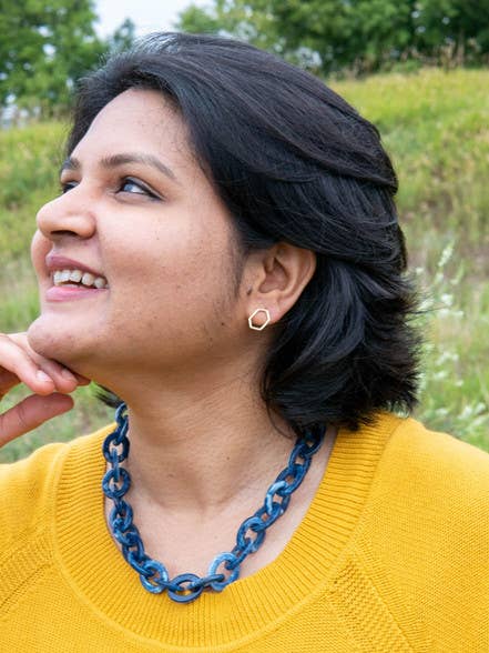 Fair Anita - Wholesale Stud/Post Earrings - Little Hexagon Studs4