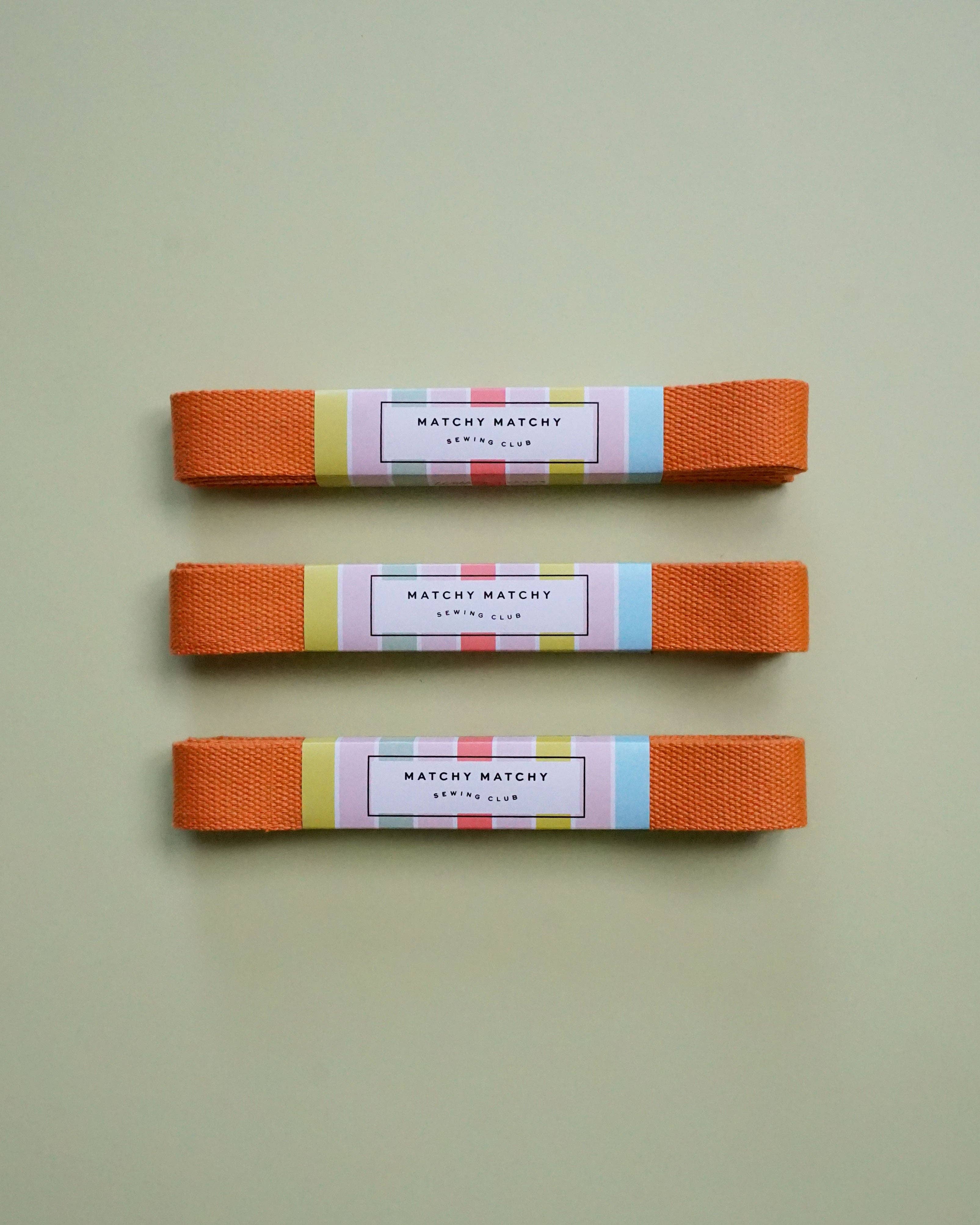 Matchy Matchy Sewing Club – wholesale Hantverkstillbehör – Orange vävband1
