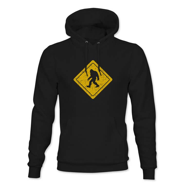Sasquatch X-ing Hoodie for wholesale by NH Shirt Co.