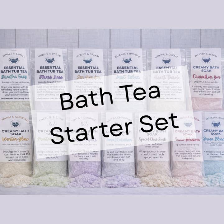 Bath Tea Bag Starter Set - Bath Bomb Experience, No Mess for wholesale by Dot & Co.