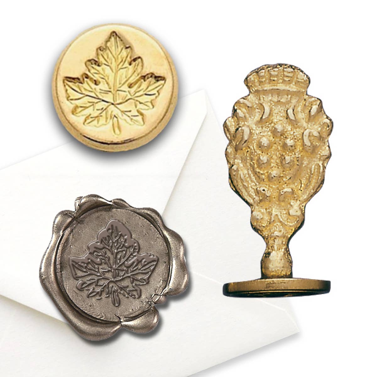Freund Mayer & Co. - Wholesale Rubber/Decorative Stamp - Florentine Brass Wax Seal Stampers-over 50 popular symbols14