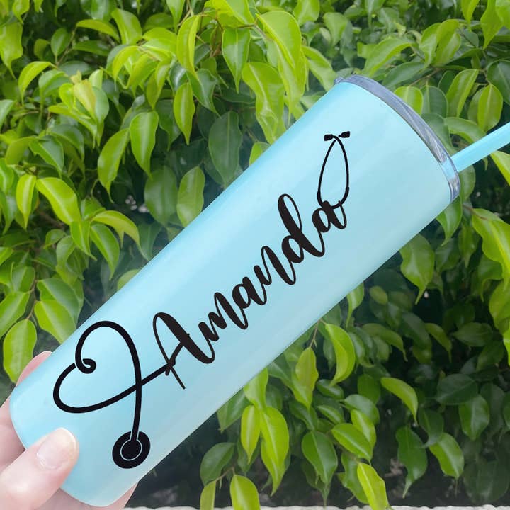 Bicchiere skinny per allattamento personalizzato per la vendita all'ingrosso da parte di Simply Nat's Creations
