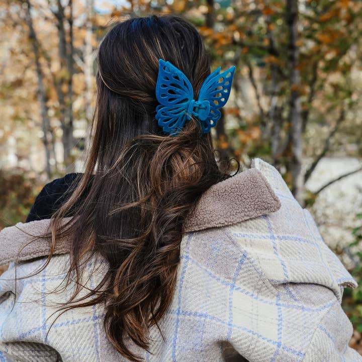 Share Studio - Vente Pince à cheveux – femme - Pince à cheveux en velours Jumbo Butterfly12