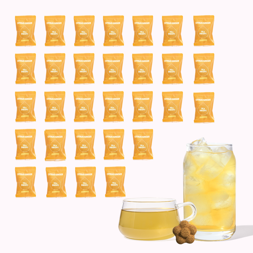 Tea Drops - Wholesale Loose Tea - Citrus Ginger Tea Single Serves - 30 Unit Bulk Bag1