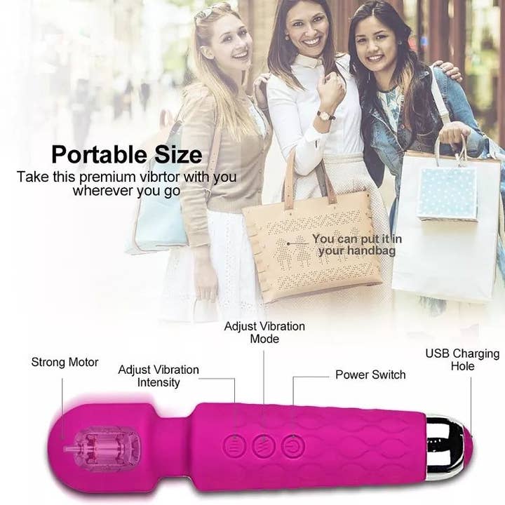 Mix Match Colors 20 Speed Waterproof Wand Vibrator for Women Massage Toy for wholesale on Faire5