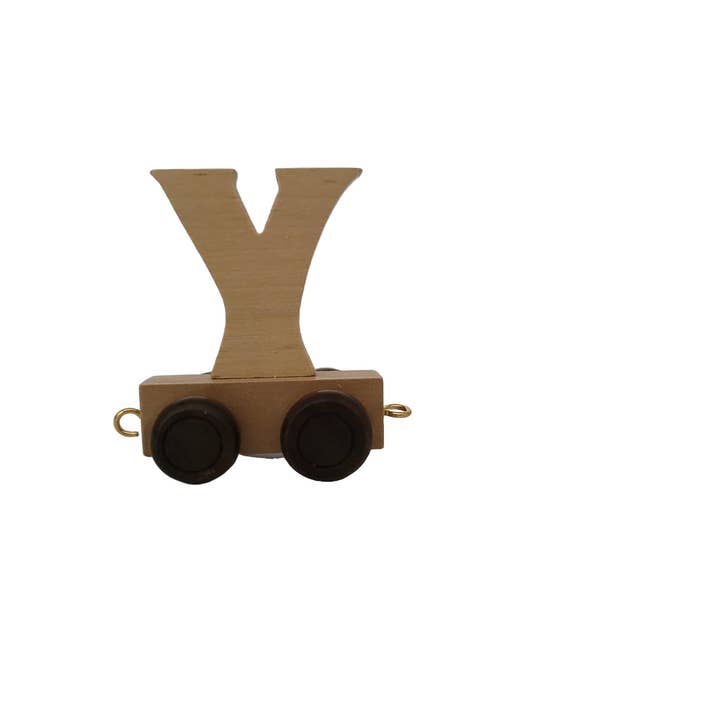 Ryan Town Toys & Gifts - Wholesale Wood Toy - Kids - Wooden Letters, A-Z - Kids' Toy Name Train (Natural)