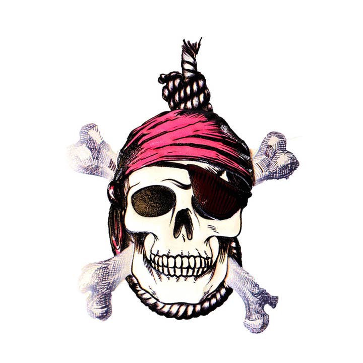 Pirate Skull Magnet 3 1/2" for wholesale by Sea Creations