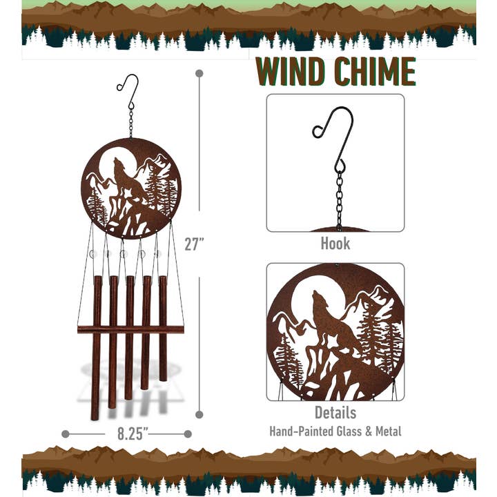Cota Global - Wholesale Wind Chime - Wind Chime - Wolf1