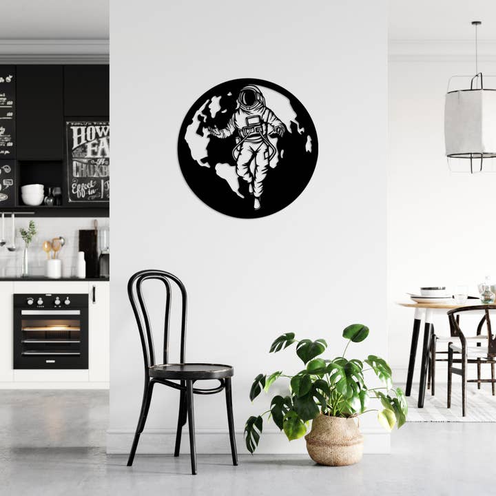metal-plex – wholesale Dimensionell/3D-väggkonst – Astronaut i rymden - Metal Wall Art