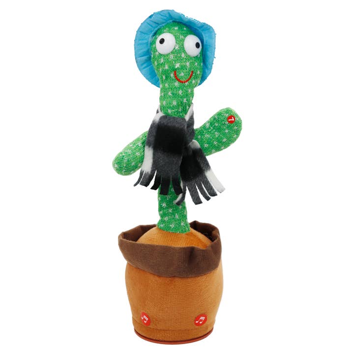 Cap Zone - Wholesale Stuffed/Plush Toy - Kids & Baby - Fiesta Sombrero Cactus Sound Mimicking Dancing Toy