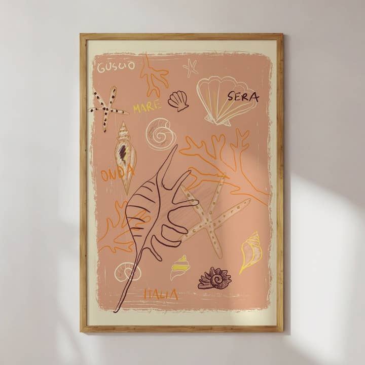 PLAKAT MUSLING ABSTRAKT for engroshandel hos Studio Dolci