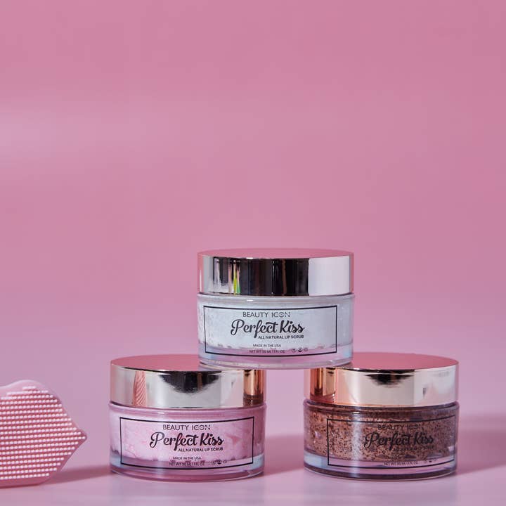 Perfect Kiss Lip Scrub Bundle for wholesale by Beauty Icon Cosmetics