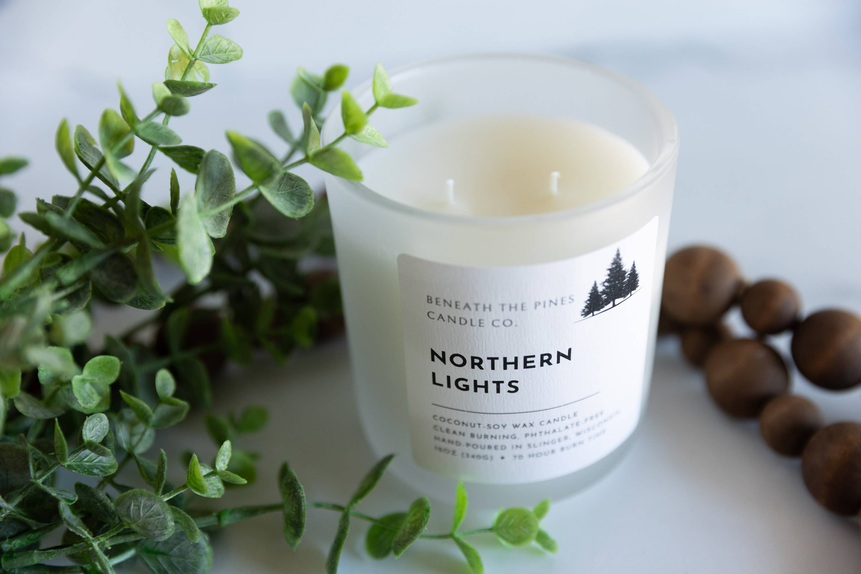 Beneath The Pines Candle Co. - Wholesale Jar/Filled Candle - Northern Lights: Coconut-Soy Candle1
