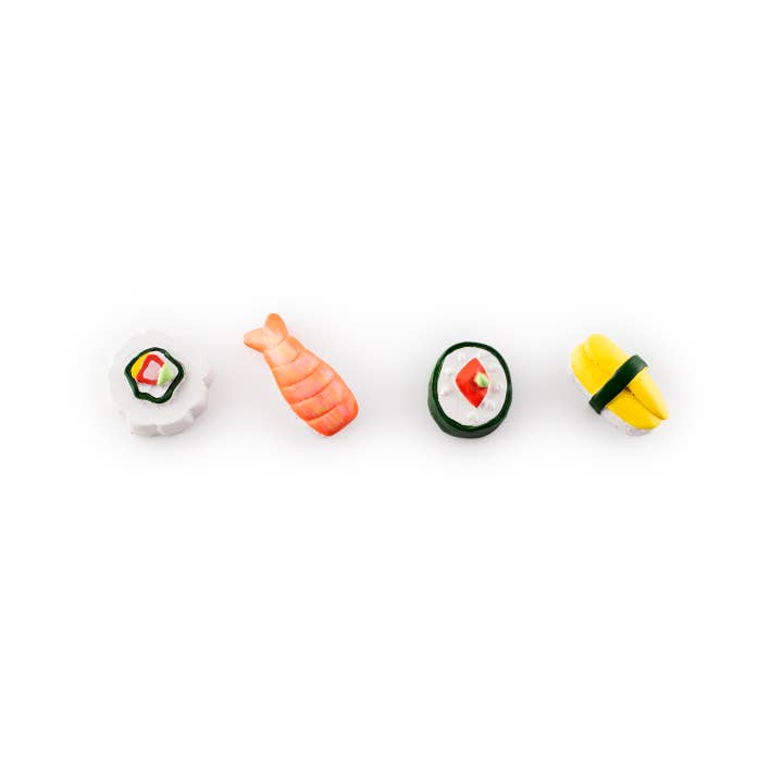Three by Three Seattle - Wholesale Magnet - colorful SUSHI magnets ICONIC packaging s/4