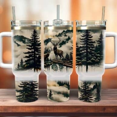 Deer 40oz for wholesale by Ccrafts Crafty Creations