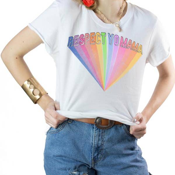 Respect Yo Mama Tee for wholesale by Mamie Ruth