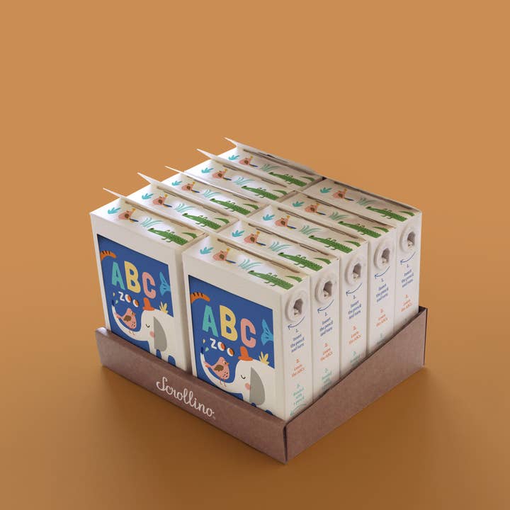 Scrollino - Wholesale Preschool Book (3-5) - ABC's learning book with animals - Scrollino ABC ZOO5