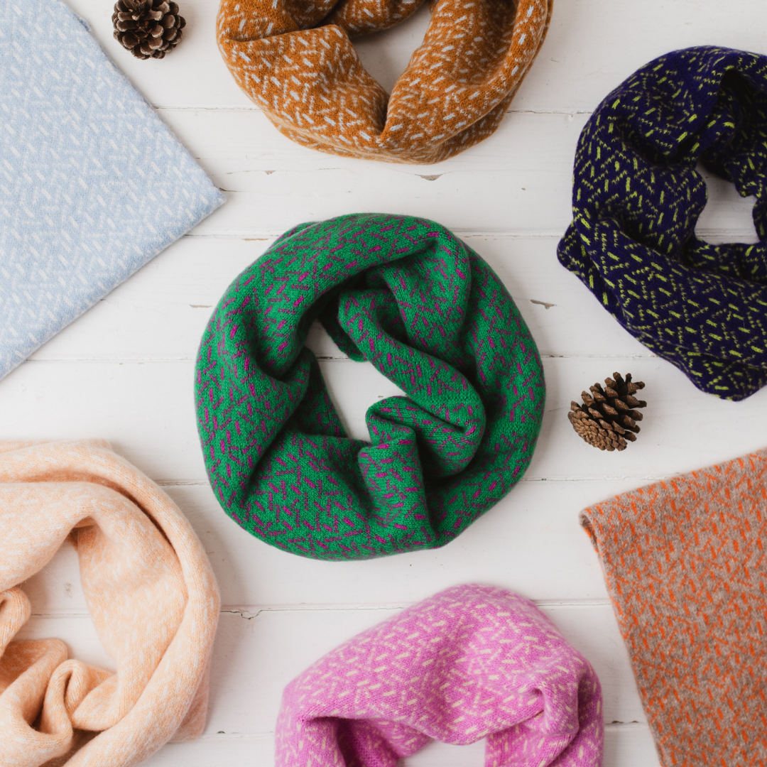 Miss Knit Nat – wholesale Scarf – Women's – Scatter snood / cowl - sedona and angelite6