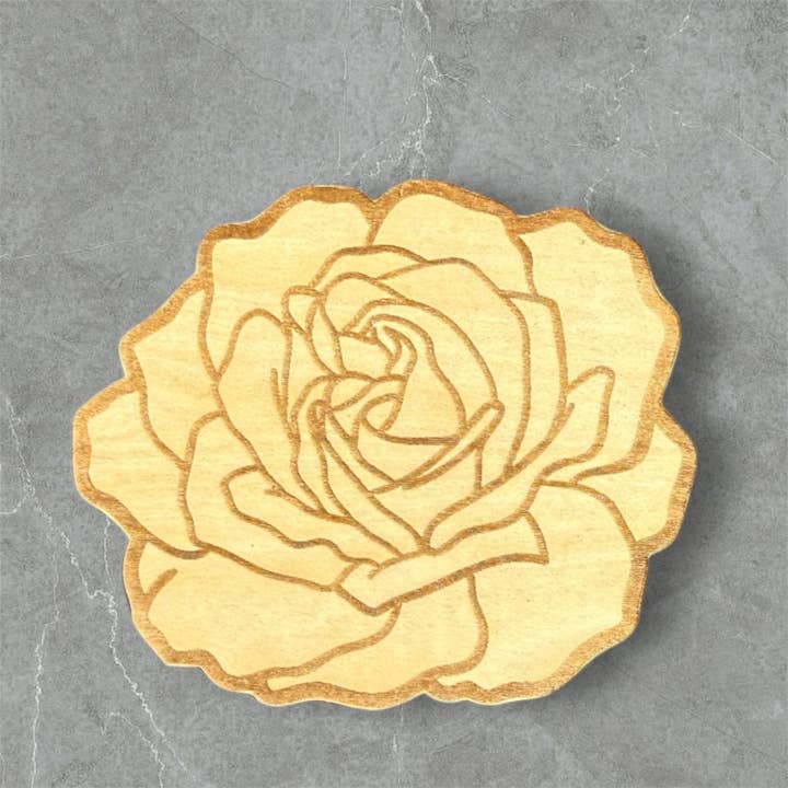 Magnete in Legno di Rosa per la vendita all'ingrosso da parte di Daisy Ridge