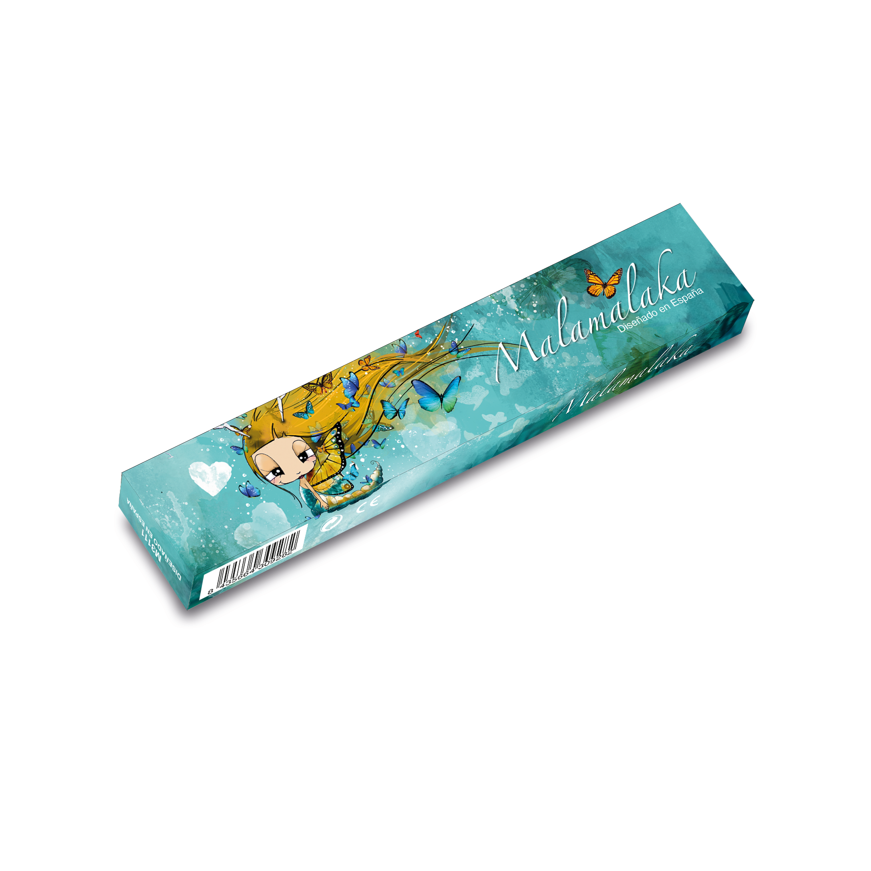 Cuatrogotas - Wholesale Party/Paper Folding Fan - Malamalaka Fan, natural wood BUTTERFLY. Ref-M31114