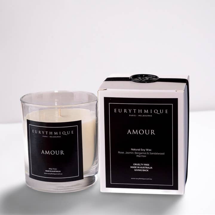 Eurythmique Scented candle | Amour 185g for wholesale by Eurythmique