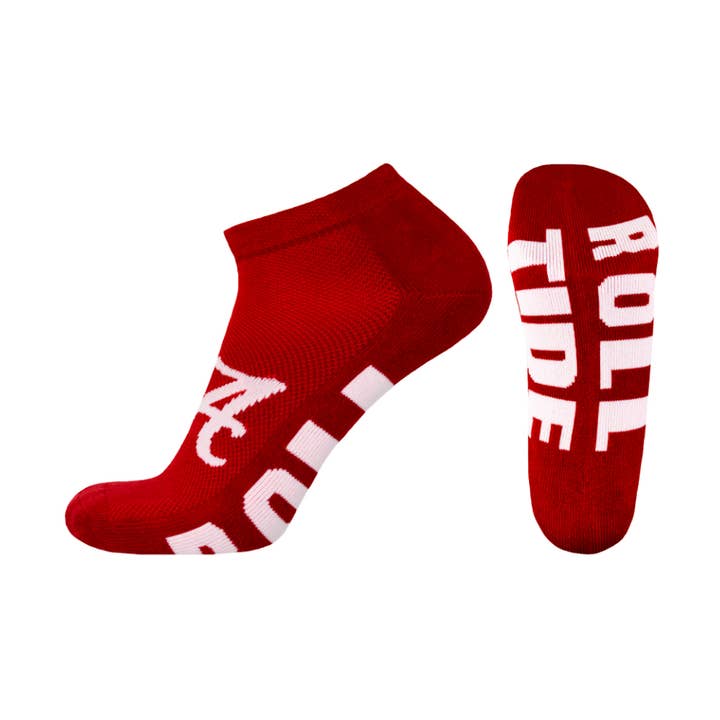 Chaussettes invisibles Alabama Crimson Tide Crimson pour la vente par Donegal Bay