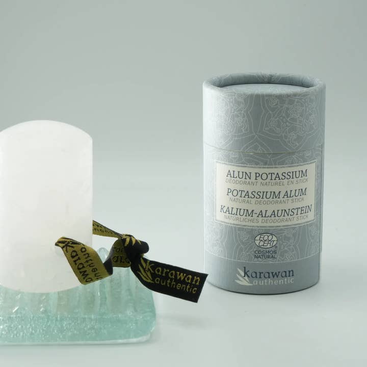 Karawan Authentic – wholesale Deodorant – Unisex – POTASSIUM ALUM STONE IN STICK - COSMOS NATURAL CERTIFIED2