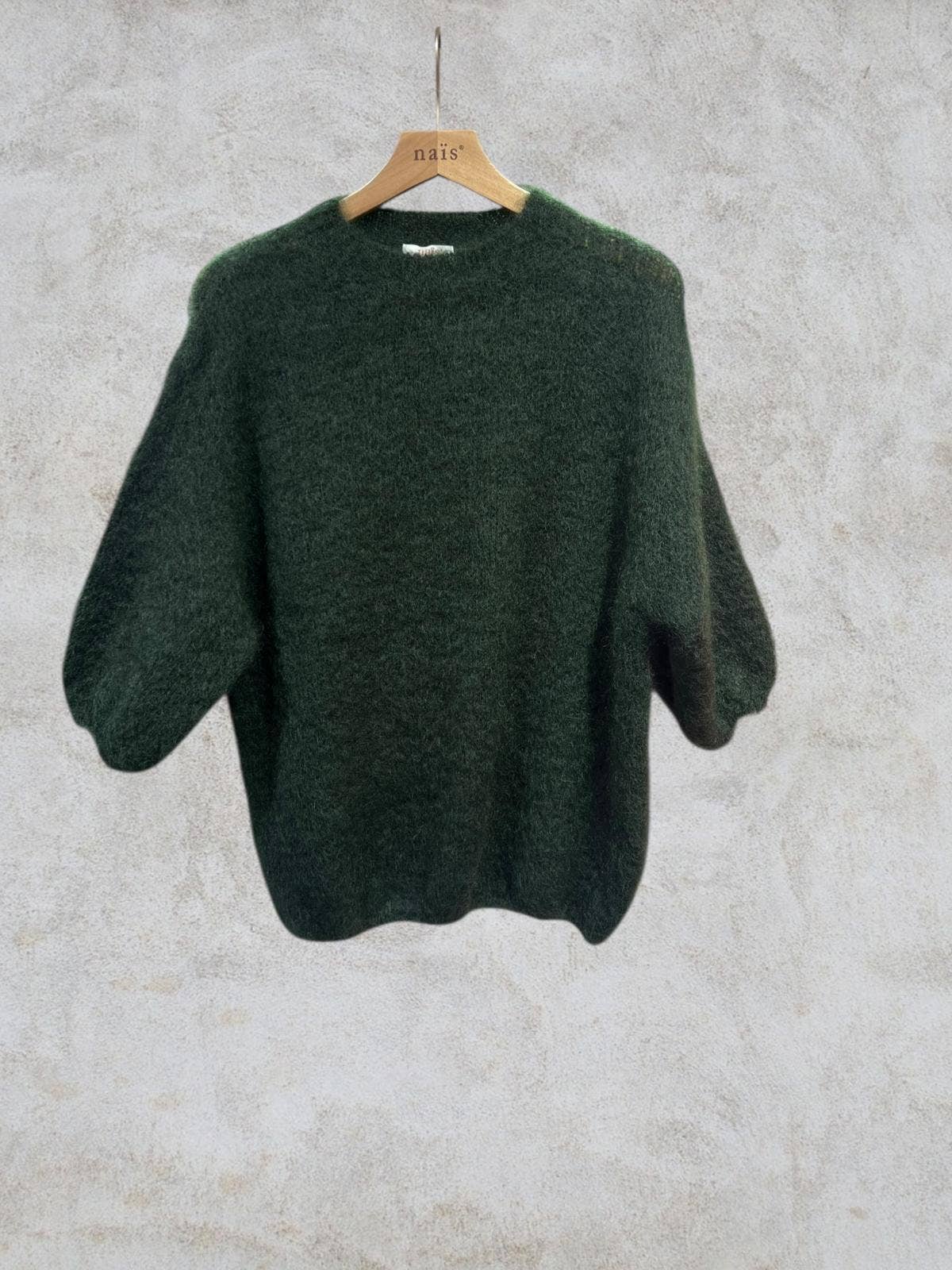 NAÏS PARIS - Wholesale Knit Sweater - Women's - Round neck short sleeve sweater in 80% kid mohair16