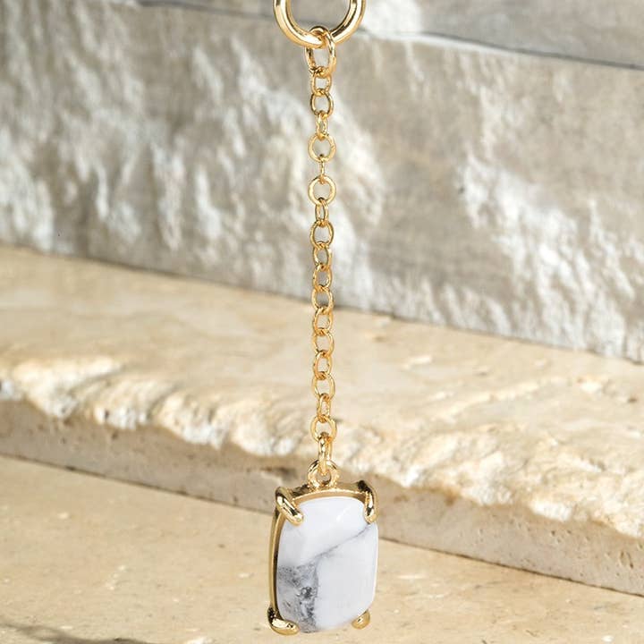 Urbanista Outlet - Wholesale Pendant/Charm Necklace - Natural Stone Link Pendant Necklace