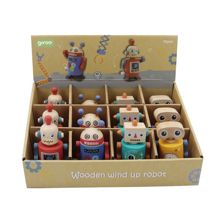 Roboter zum Aufziehen aus Holz Exp.12 für den Großhandel von AJ Aguiar